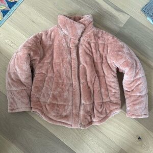 Women’s Forever21 puffer velvet jacket. Small. NEW